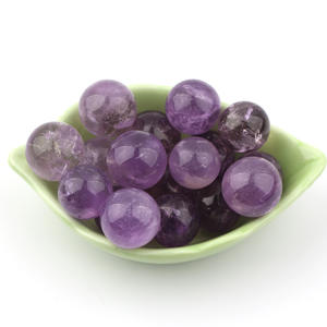 Bola de cristal de amatista Natural para decoración del hogar, bolas de cristal de amatista para brujería, curación, 7 estrellas - Product Image 1
