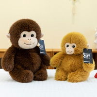 Boneka Monyet Lucu Berbagai Ukuran Warna Campur, Bantal Boneka Kapuk Isi Kapas PP, Hadiah Ulang Tahun Liburan, Mainan Mesin Cakar, Mainan Pasangan yang Menenangkan