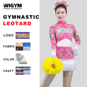 เครื่องแบบเชียร์ลีดเดอร์แบบกำหนดเองพลอยเทียมแวววาวสำหรับทั้งผู้ชายและผู้หญิงชุดแข่งขันเชียร์ลีดเดอร์แบรนด์ wigym - Product Image 2