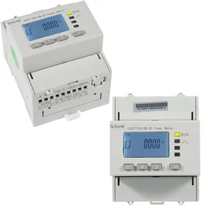 Acrel Din rail DC solar kwh meter energy meter solar consumption monitoring with LCD display