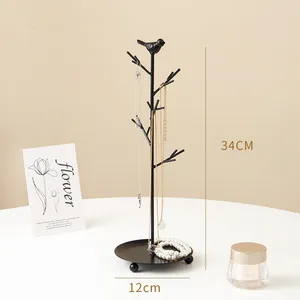 Jewelry Organizer Stand Necklace Organizer Holder Tree Earring Display Towers Long Necklaces Bracelets Jewelry Stand
