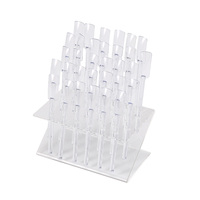 Vernis à ongles Transparent pratique outil affichage boîte de rangement 32 conseils bâtons Z forme Nail Art support vernis à ongles présentoir