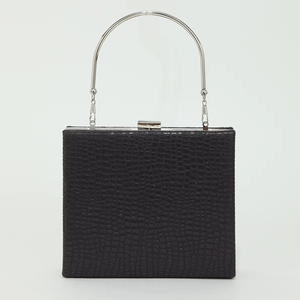 Bell Inspired Design Shiny Glitter Crocodile Pattern Chain Square Fashion Waterproof Evening <b>Clutch</b> Ladies <b>Wedding</b> 5A Luxury - Product Image 1