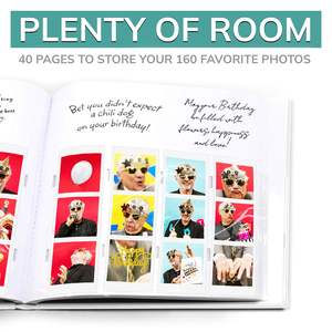 <span class=keywords><strong>Album</strong></span> Fotografico Bianco per Photobooth 2x6 Pollici, 40 Pagine, Contiene 160 Foto, Libro dei Ricordi con 2 Penne per Matrimoni, Compleanni ed Eventi - Product Image 6