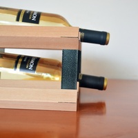 Porte-bouteilles de vin en bois personnalisé en usine BSCI pour 6/12/30 bouteilles porte-bouteille de vin en bois de hêtre de table présentoir à vin en bois