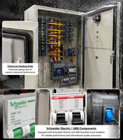 Boîte de distribution métallique étanche IP65 avec composants MCCB, boîtier électrique extérieur pour environnements difficiles