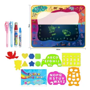 Mess Free Water Drawing Mat Glow In Dark Kids' Paint With Water Kits Doodle Coloring Drawing Toys