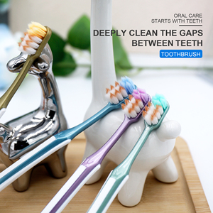 <span class=keywords><strong>Brosse</strong></span> à dents à tête large, design <span class=keywords><strong>fin</strong></span> pour adultes, doux pour les gencives, poils doux pour le nettoyage et le massage, poils <span class=keywords><strong>ultra</strong></span>-fins. - Product Image 3