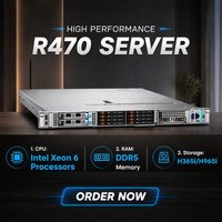 Server Rack Enterprise AI OEM Dell EMC PowerEdge R470 R570 R670 R770 1U 2U con Processori Intel Xeon di 6a Generazione/Memoria DDR5