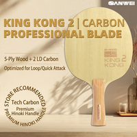 SANWEI King Kong 2, lame de tennis de table 5+2 Inner LD Carbon, raquette de ping-pong, frappe précise, attaque rapide et topspin, joueurs intermédiaires