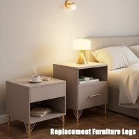 Möbelbeine in Gold-Dreiecksform, 4 Stück, Robuste Metalltischbeine für Sofa, Kommode und Schrank