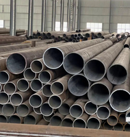 Tubo de acero al carbono sin costura laminado en caliente, tubo sin costura negro sin recubrimiento para proyectos de construcción e infraestructura