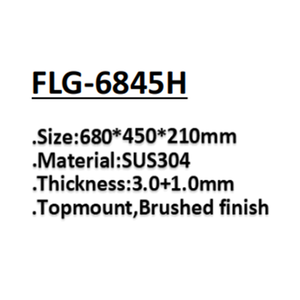 FLG lavello 304 profondo lavello della <span class=keywords><strong>cucina</strong></span> lavello fatto a mano per cabina <span class=keywords><strong>unico</strong></span> scarico in acciaio inox argento quadrato moderno - Product Image 2