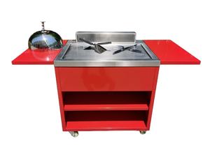 Equipo de <span class=keywords><strong>Cocina</strong></span> Móvil Rojo, <span class=keywords><strong>Plancha</strong></span> Teppanyaki para Exteriores y Buffet - Product Image 5
