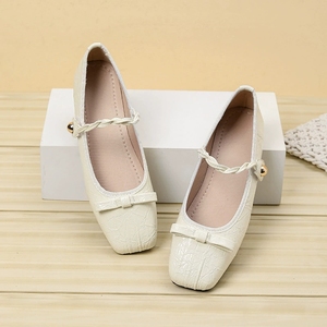 Новое поступление, большие размеры 41-44, женские туфли Мэри Джейн на плоской подошве, красивые туфли для вечеринок - Product Image 5