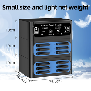 Stw 2024 nuevos productos de tendencia banco de energía 8 /12 / 16 ranuras estación de carga de alquiler restaurante banco de energía apilable - Product Image 6