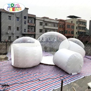 En plein air <span class=keywords><strong>tente</strong></span> <span class=keywords><strong>gonflable</strong></span> transparente <span class=keywords><strong>de</strong></span> bulle avec <span class=keywords><strong>2</strong></span> tunnels pour le camping - Product Image 4