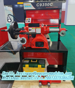 Máquina rectificadora y desbastadora de discos de freno y tambores para automóviles China C9350C, torno de reparación de discos, máquina inteligente para automóviles - Product Image 1