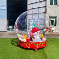 Dôme gonflable publicitaire Yuedong en PVC pour cabine photo, décoration de jardin, globe de neige de Noël, maison à bulles