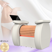 Nouvelle machine de massage par vibration à pression négative pour amincir, machine de drainage lymphatique à rouleaux 360° pour la cellulite et les graisses