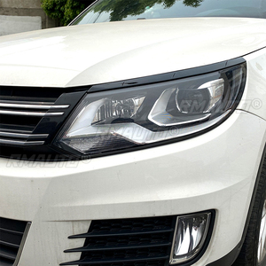 ฝาครอบตกแต่งไฟหน้ารถยนต์ 2 ชิ้น สำหรับ Volkswagen Tiguan MK1 2011-2016 สติ๊กเกอร์ตกแต่งไฟหน้ารถยนต์ - Product Image 6
