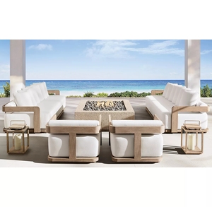 Lanterna portacandele in teak accessorio <span class=keywords><strong>da</strong></span> giardino per interni all'aperto alla moda con vetro - Product Image 2