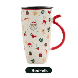 Tasses à café en céramique de Noël grande capacité, tasses à boire personnalisées de dessin animé pour le bureau - Product Image 1