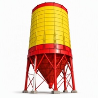 Silo à ciment boulonné de grande capacité 3000T HAOLI, diamètre 12500 mm, silo de stockage modulaire en acier pour centrale à béton