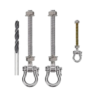 Émerillons de suspension en acier inoxydable électro-poli pour hamac de véranda, yoga, yacht, bateau, accessoires de quincaillerie marine 175 mm