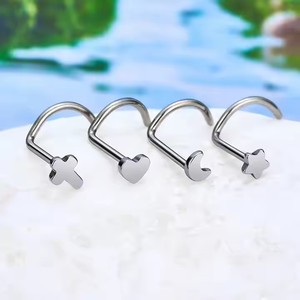 <span class=keywords><strong>Piercing</strong></span> de <span class=keywords><strong>nez</strong></span> en titane ASTM F136 20G, clous de <span class=keywords><strong>nez</strong></span> en forme de L avec étoile et cœur, bijoux de <span class=keywords><strong>piercing</strong></span> pour <span class=keywords><strong>narine</strong></span> - Product Image 5