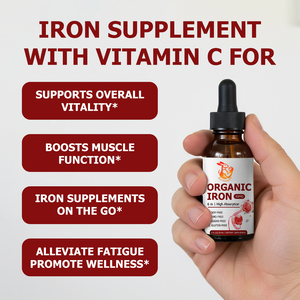High Potency <b>6</b>-In-1 Organic <b>Iron</b> Liquid Drops Non GMO <b>Iron</b> Supplement Boost Muscle Function Alleviate Fatigue 30ml Liquid Drops - Product Image 5