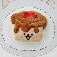 En gros, Pendentifs en peluche originaux en forme de nourriture de dessin animé, Porte-clés en peluche en forme de baguette, pain, croissant, biscuit, Cadeau pour enfants