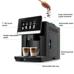 Macchina per Caffè Espresso Super Automatica One Touch Programmabile con Schermo Touch da 7\" Alimentazione <span class=keywords><strong>Elettrica</strong></span> per Cappuccino e Caffè - Product Image 2