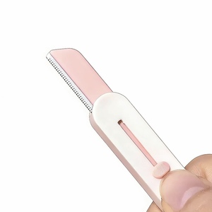 <span class=keywords><strong>Rasoir</strong></span> à sourcils rétractable avec lames en acier inoxydable tranchantes, tondeuse de voyage compacte pour le façonnage des sourcils - Product Image 6
