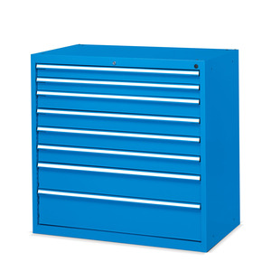 Fami Flexa Series <b>Drawer</b> Cabinet 1023x600x1000mm 8 <b>Drawers</b> Blue Ral5012 <b>Tool</b> Storage - Product Image 1