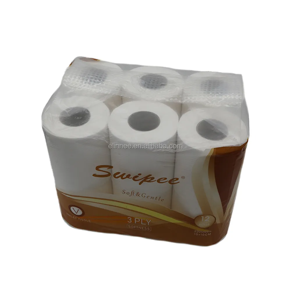 Directe Verkoop 4d Emboss 2laags Zacht Sterk En Septisch Veilig Maagdelijk Pulp Recycle Pulp Bamboe Toiletpapier Toiletpapier