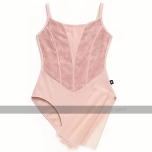 <span class=keywords><strong>Justaucorps</strong></span> de <span class=keywords><strong>danse</strong></span> en maille pour <span class=keywords><strong>femme</strong></span>, <span class=keywords><strong>avec</strong></span> bretelles spaghetti, costume de ballet lyrique pour la scène, tenue de gymnastique personnalisable - Product Image 4