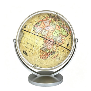 Globo Terráqueo <span class=keywords><strong>de</strong></span> 20 cm, Color Antiguo, PVC, <span class=keywords><strong>Mapa</strong></span> Vintage, Base Giratoria <span class=keywords><strong>de</strong></span> ABS, Escribible y Borrable, Decoración Geográfica <span class=keywords><strong>de</strong></span> Escritorio, Regalo Educativo para Oficina - Product Image 1