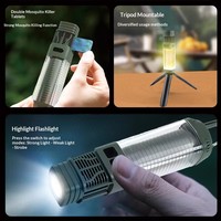 Tueur de moustiques automatique 2025 avec lampe LED, idéal pour la maison et le camping en extérieur