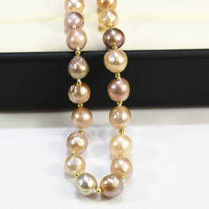 FEIRUN 9-10mm edison barroco AA + color mezclado natural perla nupcial conjunto de joyas de plata 925 - Product Image 3