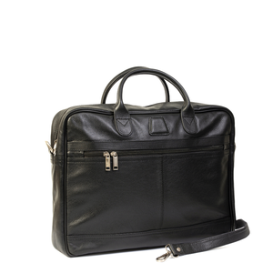 Maletín de Cuero para Portátil de 15 Pulgadas con Cierre de Cremallera, Bolsa de Hombro para Oficina, Diseño Duradero - Product Image 1