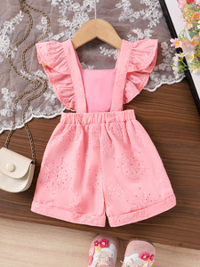 <span class=keywords><strong>Tuta</strong></span> Intera Rosa da <span class=keywords><strong>Bambina</strong></span> 2026 con Fiori per l'Estate - Product Image 5
