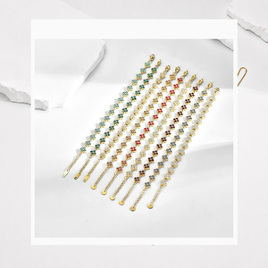 Bracelet en acier inoxydable et zircon pour femme, bijoux de mode, Vefiery OEM ODM, placage personnalisé, vente en gros - Product Image 1
