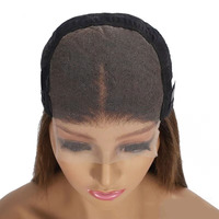 Perruque complète en cheveux humains brésiliens vierges 100% naturels, grade 12A, transparente HD pour dentelle, cheveux mi-longs pour femmes, naturellement volumineuse, pouvant être nouée