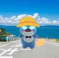 En gros, Pendentif porte-clés multifonction en peluche de coton, modèle Requin gras bleu de 4 pouces, pour le bricolage