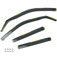 1 ensemble de 4 pare-soleil de fenêtre de voiture, pare-brise coupe-vent, déflecteurs de vent et de pluie en plastique pour BMW X3 E83 2003-2010