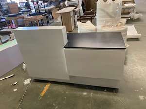 Mostrador <span class=keywords><strong>de</strong></span> efectivo <span class=keywords><strong>de</strong></span> salón moderno con muebles <span class=keywords><strong>de</strong></span> salón <span class=keywords><strong>de</strong></span> belleza Led, mostrador <span class=keywords><strong>de</strong></span> recepción, Mostrador <span class=keywords><strong>de</strong></span> peluquería - Product Image 5