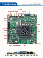 Carte mère industrielle embarquée Intel Whiskey Lake U 2*DDR4 64 Go 2*LAN Gigabit 6 ports COM Triple affichage pour Kiosque, Distributeur Automatique de Billets, Affichage Numérique