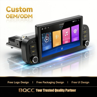 BQCC Radio mobil 7 inci Android 13 Octa, Carplay RDS WIFI Radio mobil GPS navigasi 4G Mirrorlink untuk Fiat Krasno Panda 2013-2020