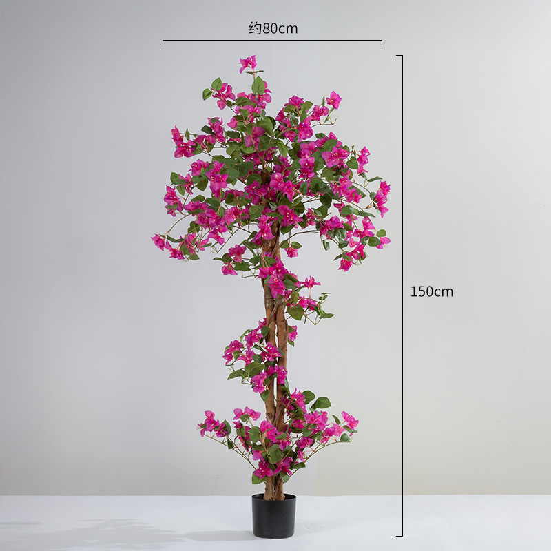 Desmontaje y montaje de buganvillas de tronco de árbol real 1,5 m